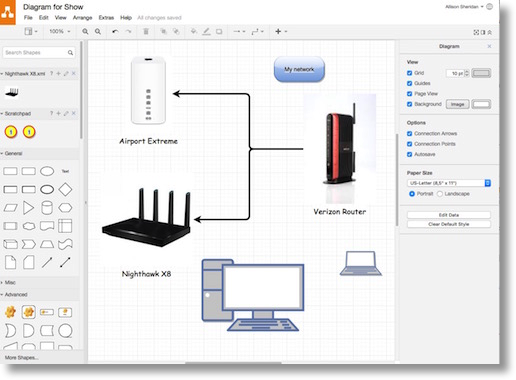 Free draw.io Instead of OmniGraffle for Diagramming - Podfeet Podcasts