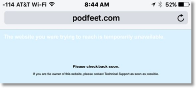 Podfeet down