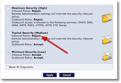 Verizon router firewall