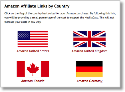 Country affiliate flags