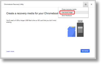 Chromebook recovery utility
