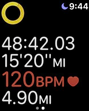 Apple watch running workout