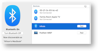 Typeeto bluetooth settings pair to iphone