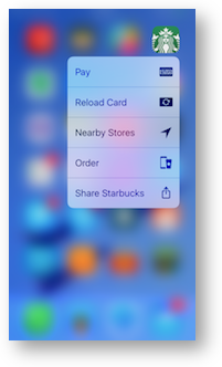 3d touch starbucks