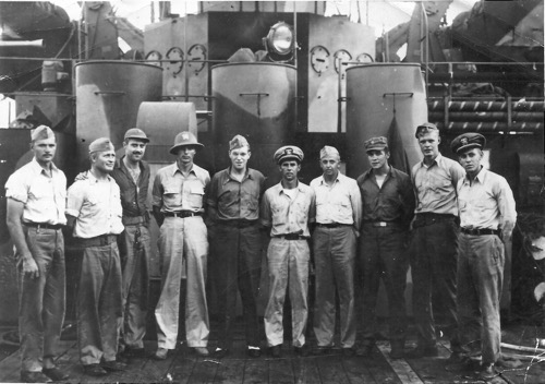 LST 965 crew Jack Moorhead 3rd from left