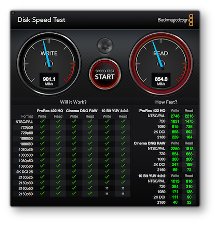 Blackmagic 2013 mbp 854MBps write