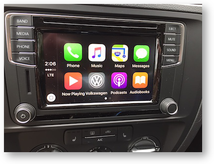 carplay apple jetta volkswagen screen car podfeet dorothy interface useful gives main