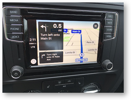 Carplay navigation