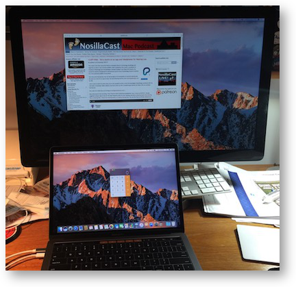 Daves mac running display port with nosillacast on screen