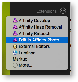 Edit in affinity photo