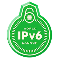 World IPv6 launch badge