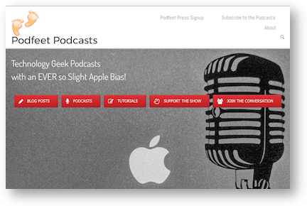 Podfeet redesign homepage