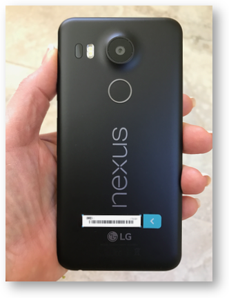 Nexus 5x back fingerprint camera