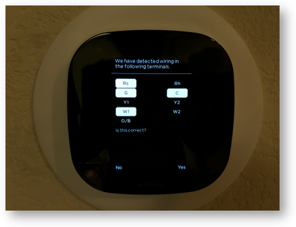 Wiring terminals on display