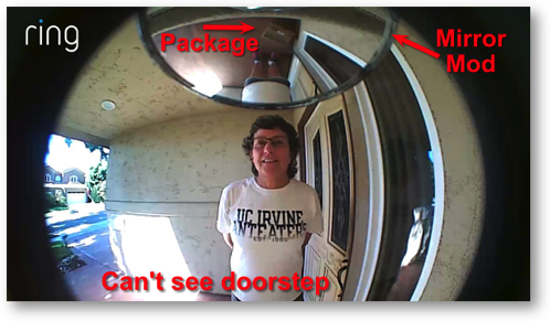 Ring Video Doorbell - Mirror Mod Allows You to See the Doorstep ...