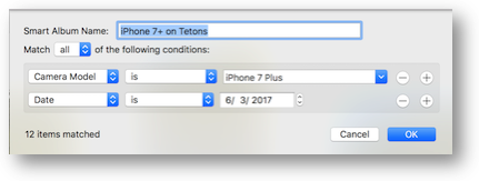 Tetons iphone smart album