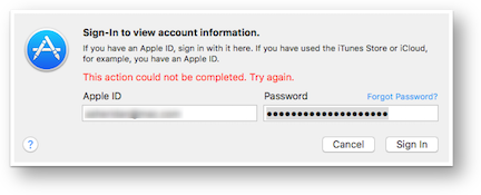 Mac app store verification failed