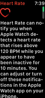 Apple watch heart rate above 120bpm