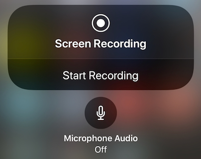 Screen recording add audio