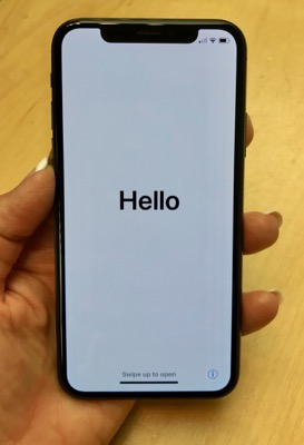 Hello on iPhone X