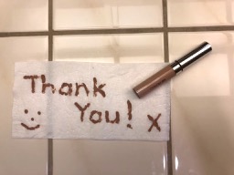 Thank you from steve in makeup
