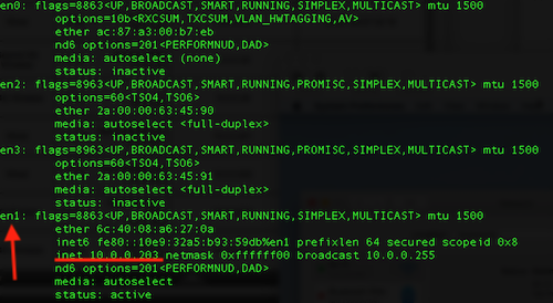 Ifconfig to wireless adapter