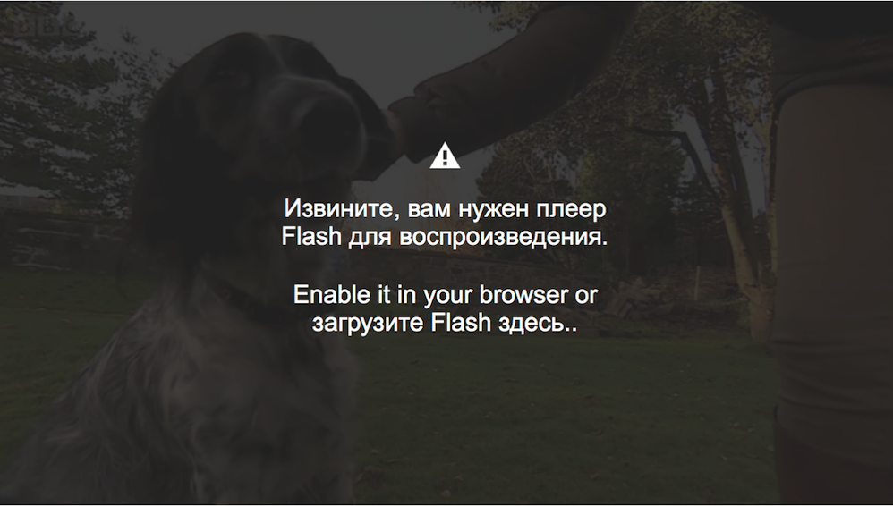 Russian BBC Flash Requirement