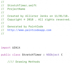 PaintCode StyleKit code header