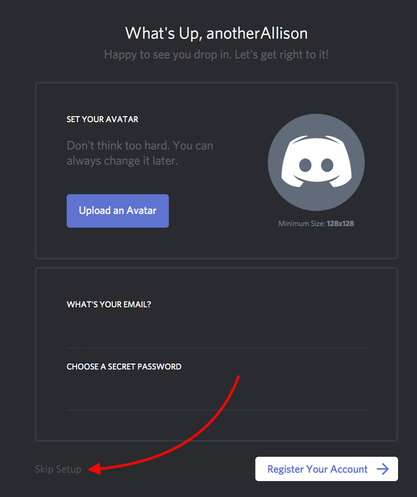 Discord no login required