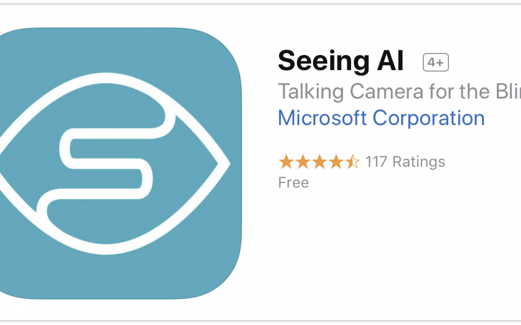 Seeing AI in the App Store