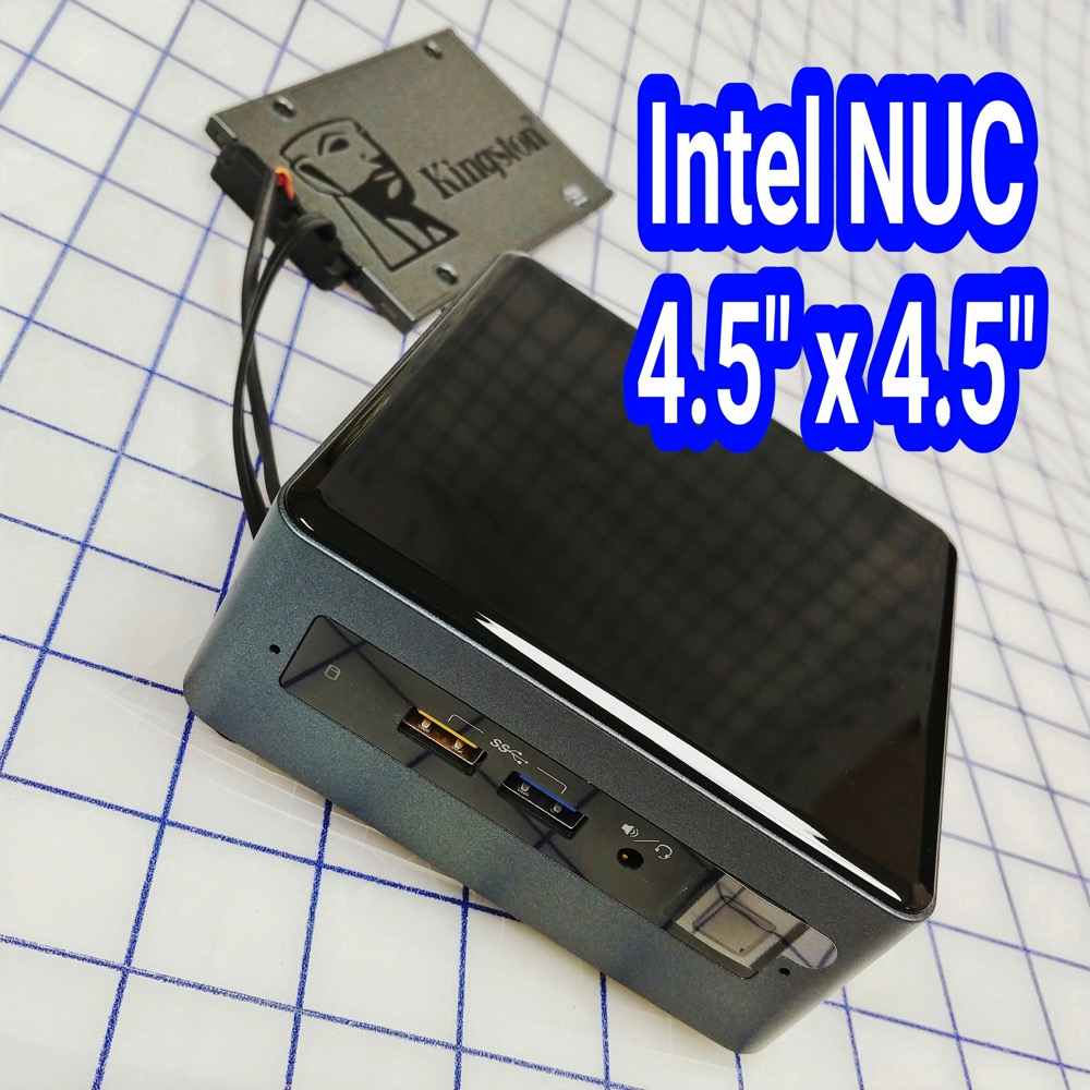 20180529 NUC with  external Kingston SATA boot drive 01