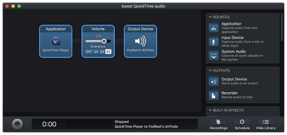 Audio Hijack to boost AirPod volume