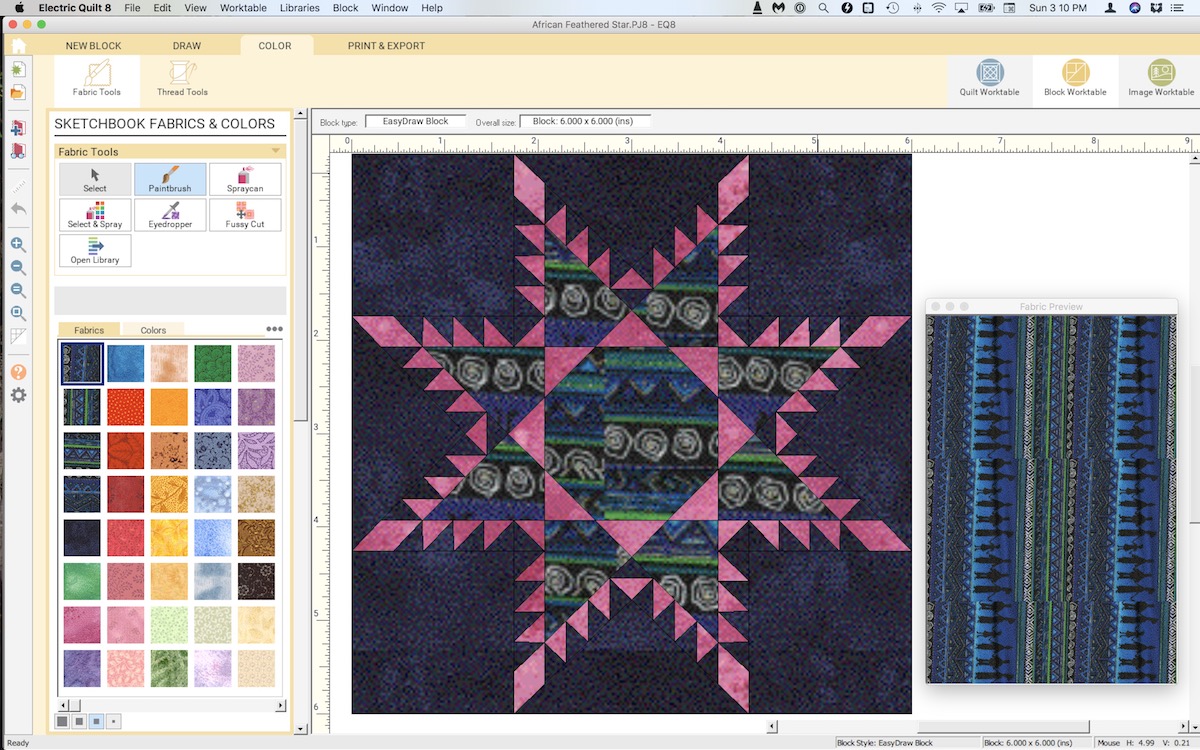 Electric quilt software