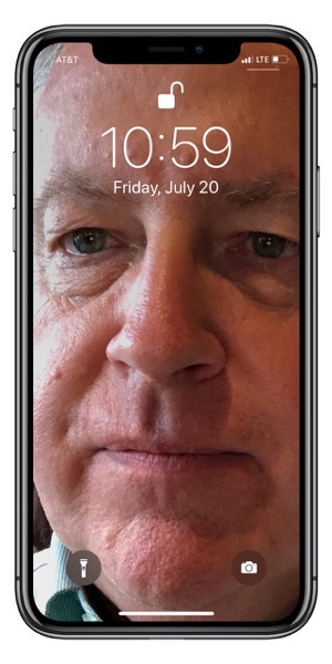 Chuck s face on my phone