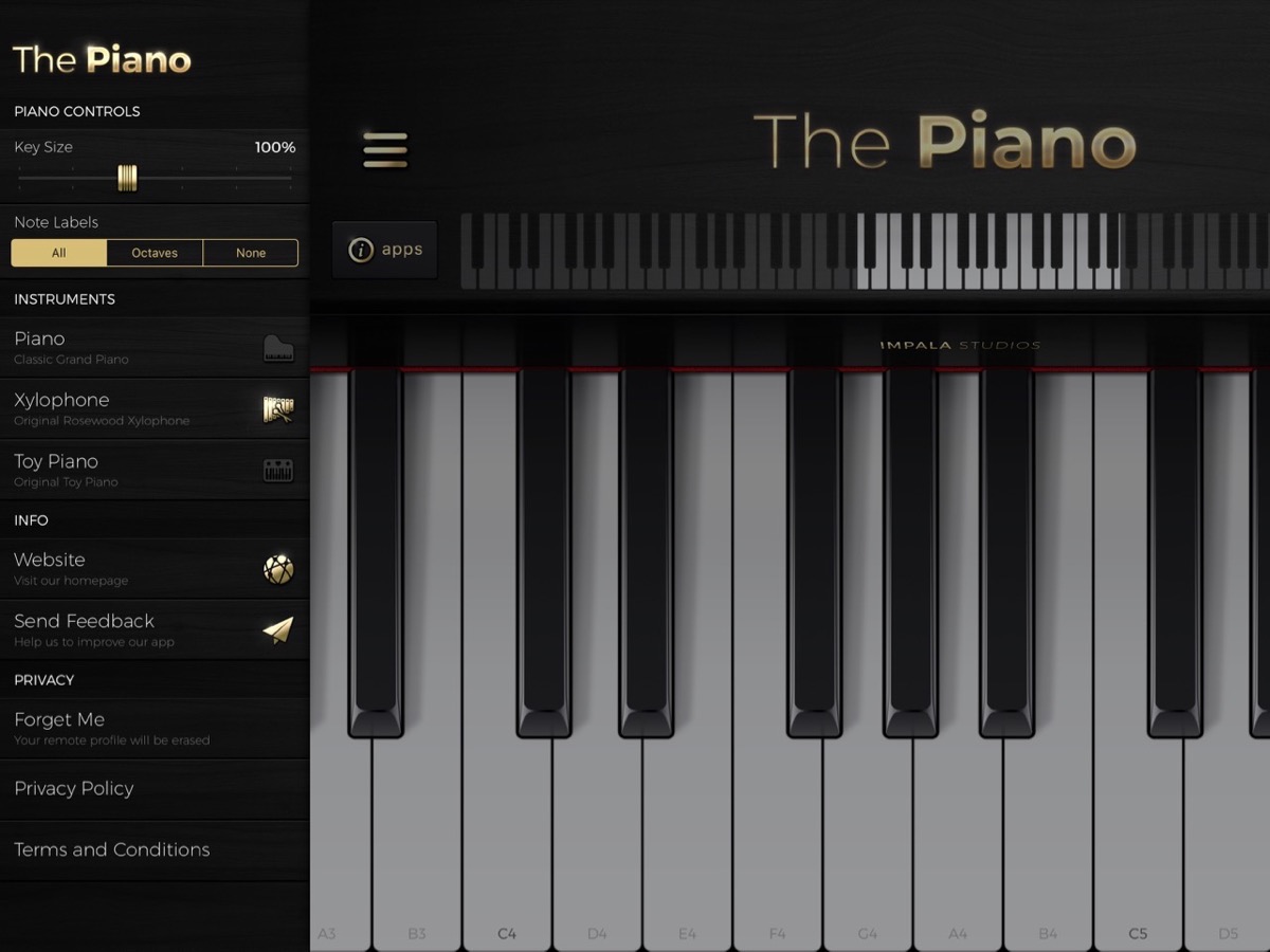 The Piano Interface