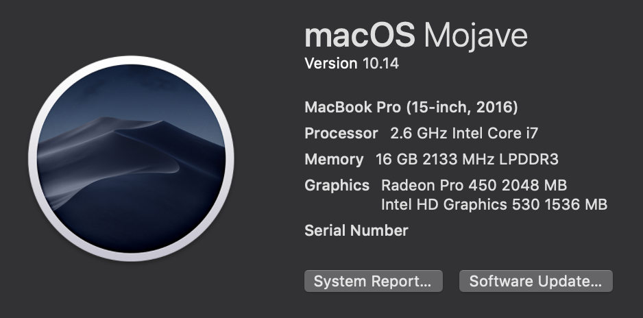 mojave on about this mac