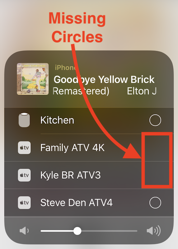 2 Apple TV pretending to be old no circles