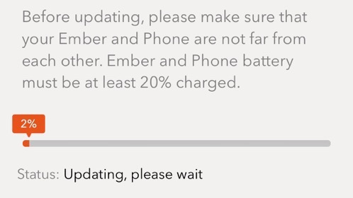 Ember mug firmware update