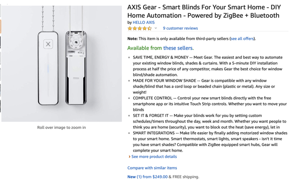 #title# Axis gear on Amazon