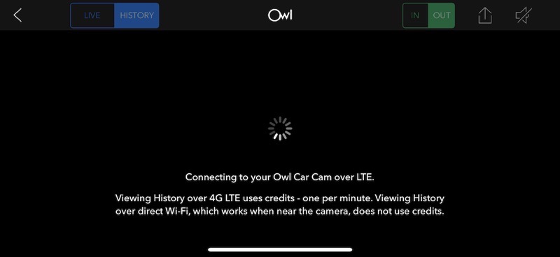 Owl Car Cam LTE fee credits