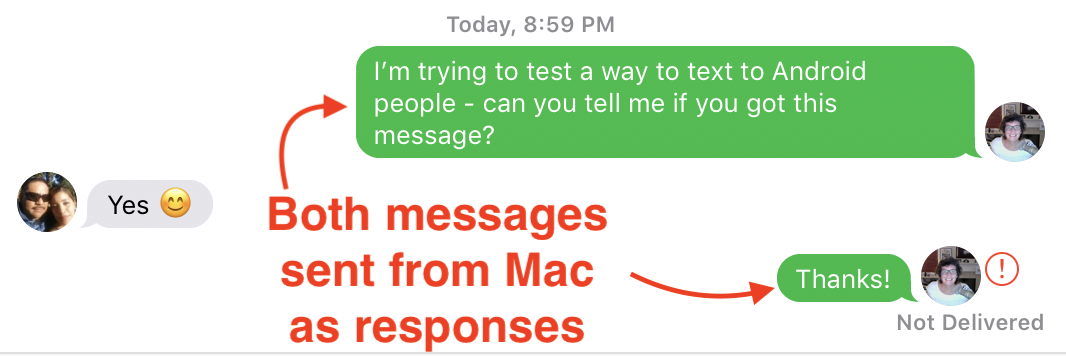 #title# Green bubble fail in Messages