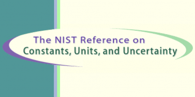 NIST Reference on Constants Units and Uncertainty logo