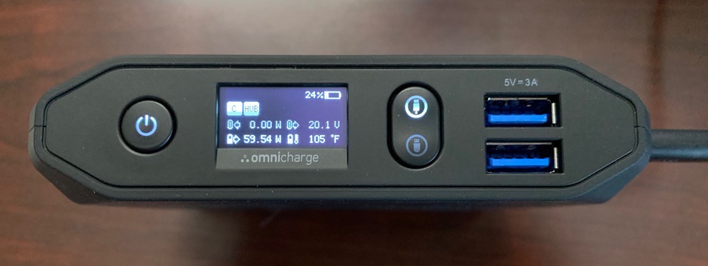 #title# Omni 20 showing LED display and ports