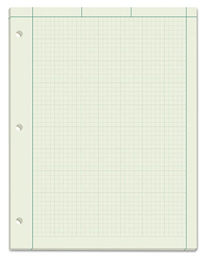 Green graph paper on amazon