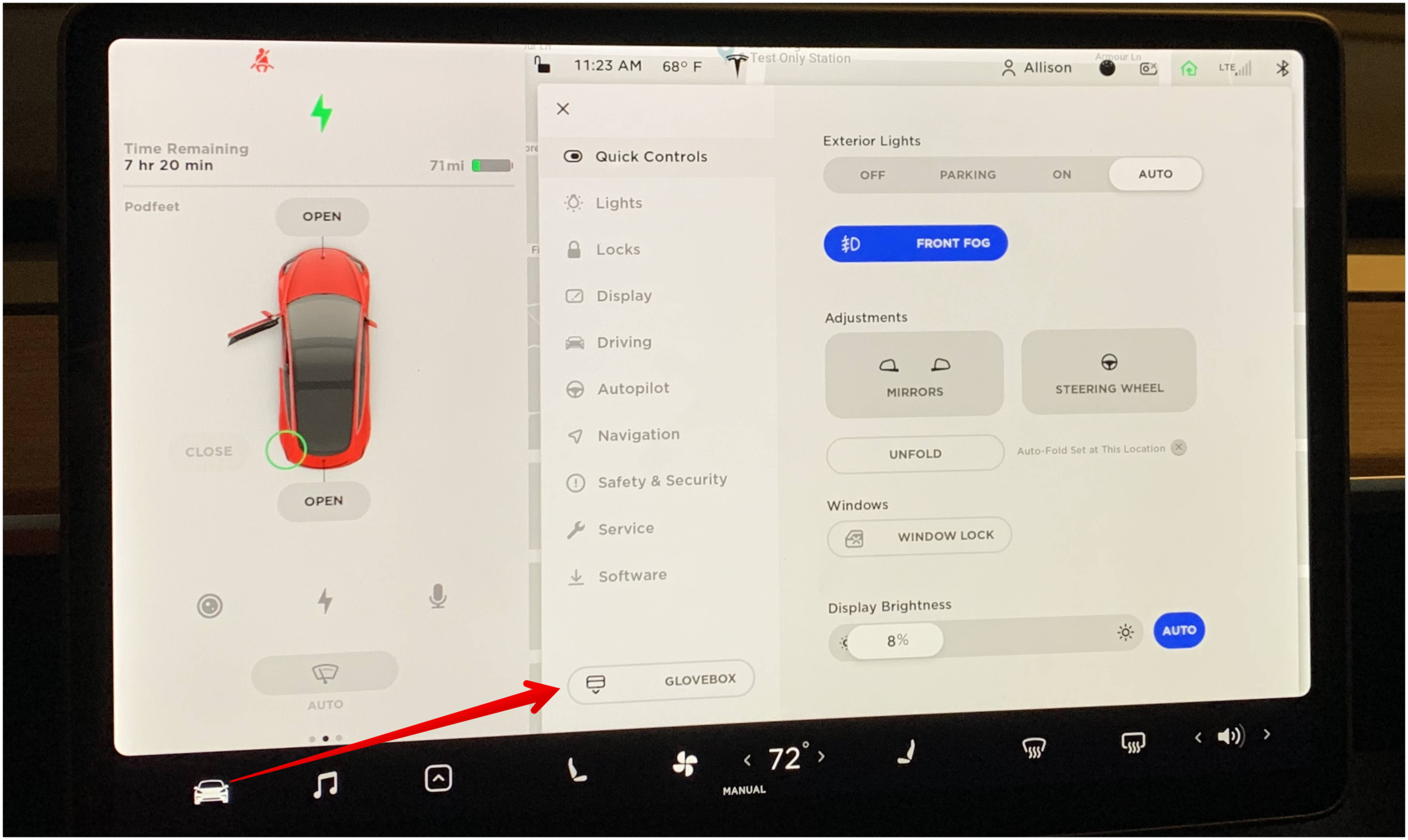 #title# Tesla Model 3 Glovebox Opening