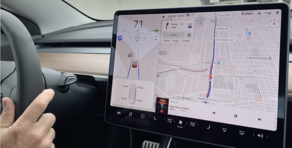 Model 3 screen