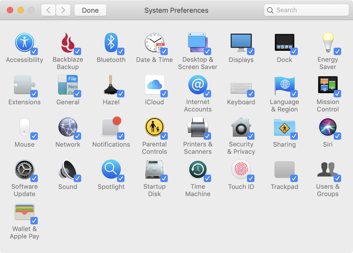 #title# System Preferences customize what you see