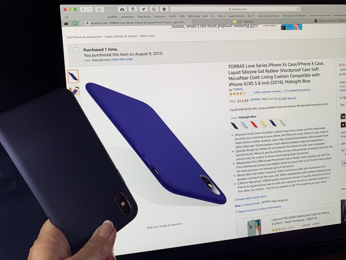 #title# TORRAS midnight blue iphone XS case