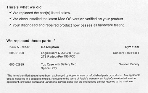 #title# 2016 MacBook Pro Repair Logic Board Top Case
