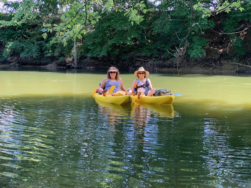 Dori Allison kayaks